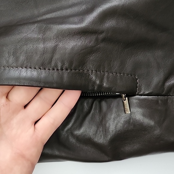 Boutique of Leathers Canada Men's Dark Brown Leather Full Zip Lined Jacket Sz 38 - Picture 3 of 16